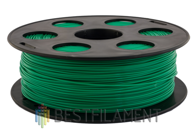 Зеленый PETG пластик Bestfilament для 3D-принтеров 1 кг (1,75 мм) Зеленый PETG пластик Bestfilament для 3D-принтеров 1 кг (1,75 мм)