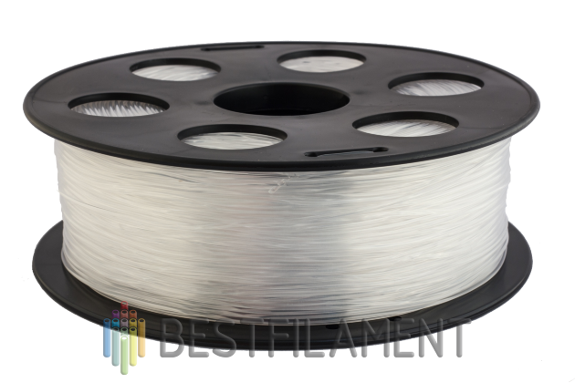 Натуральный PETG пластик Bestfilament для 3D-принтеров 1 кг (1,75 мм) Натуральный PETG пластик Bestfilament для 3D-принтеров 1 кг (1,75 мм)